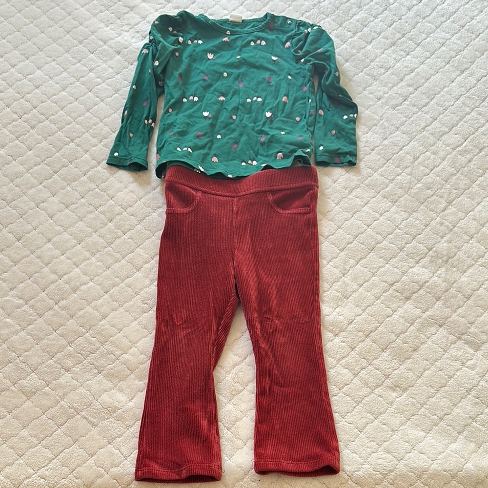 Green and Red Kids Matching Set